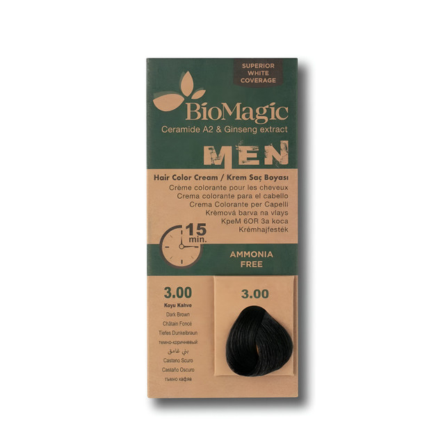 BioMagic Men 3.00 Dark Brown Hair Colour
