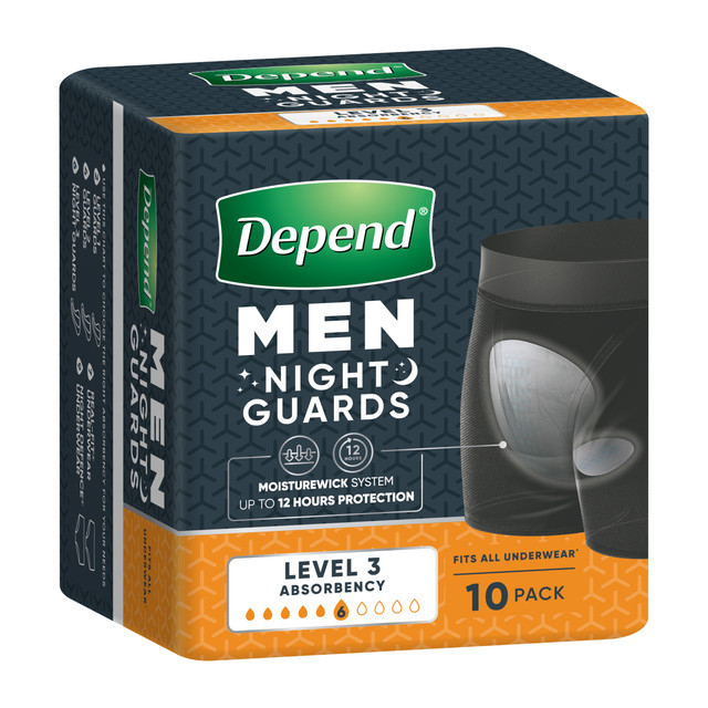 Depend Incontinence Guards Level 3 10 Count