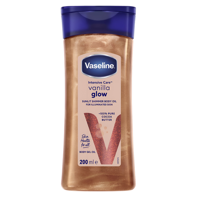 Vaseline Shimmer Vanilla Glow Body Oil 200ml