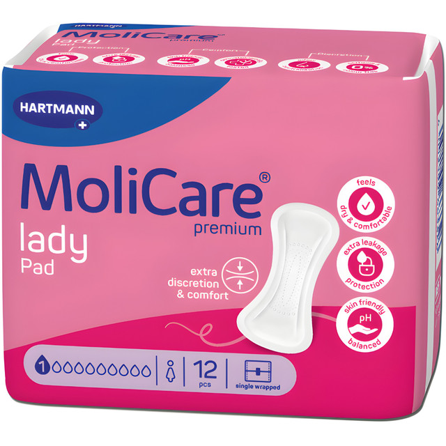 MoliCare Premium Lady Pad 1 Drop 12 Pack