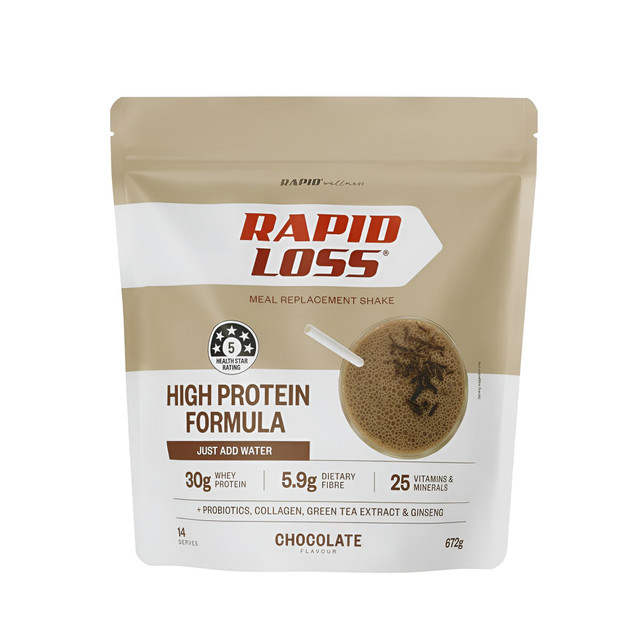 Rapid Loss High Protein Chocolate Meal Replacement Shake 672g