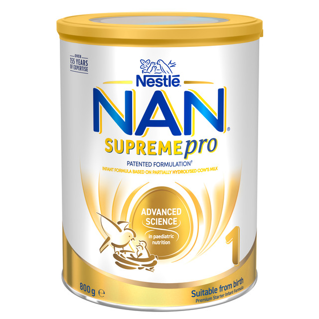 Nestle NAN SUPREMEpro 1 Infant Formula for Newborns, Suitable from Birth - 800g