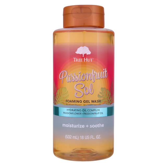 Tree Hut Passionfruit Sol Foaming Gel Body Wash 532ml