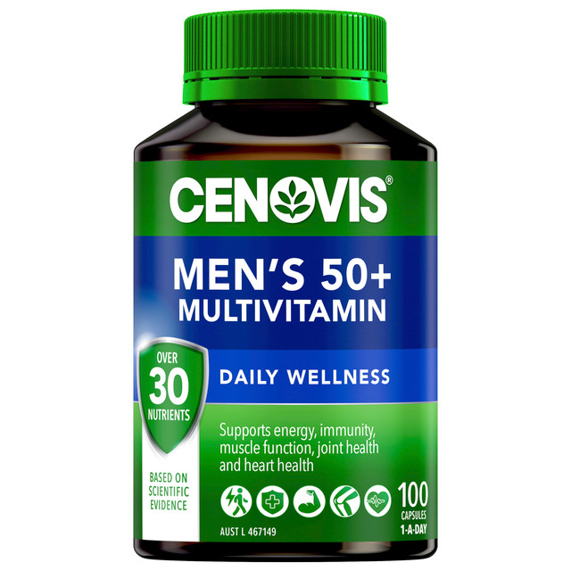 Cenovis Men's 50+ Multivitamin 100 Capsules