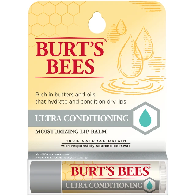 Burt's Bees® 100% Natural Origin Moisturising Lip Balm, Ultra Conditioning