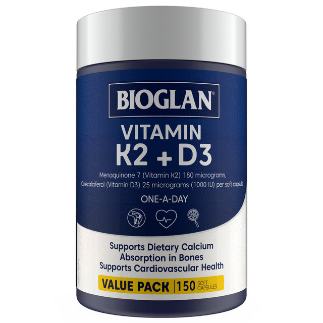 Bioglan K2 + D3 Capsules 150