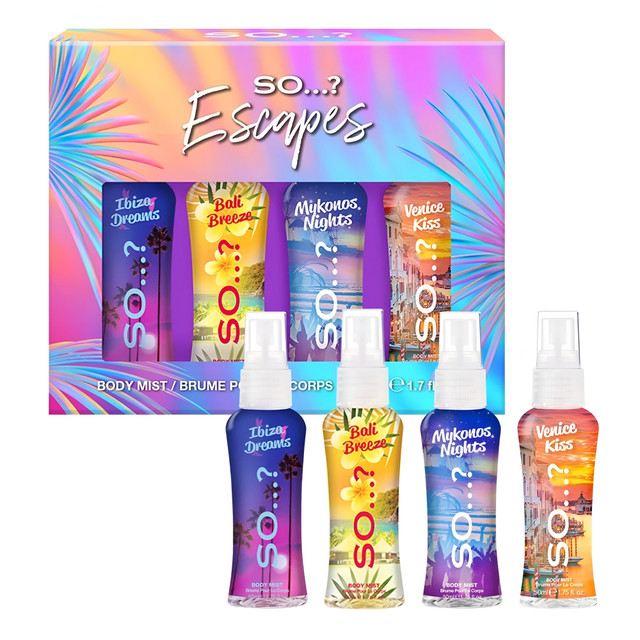 So..? Summer Escapes Body Mist Gift Set