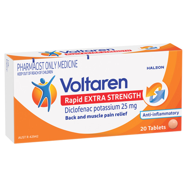 Voltaren Rapid Extra Strength 25mg 20 Pack - AU Voltaren Rapid Extra Strength 25mg 20 Pack - AU