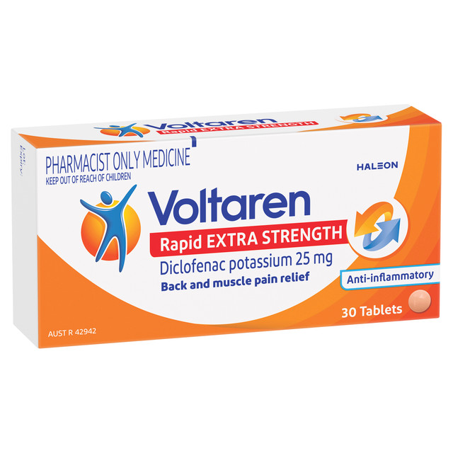 Voltaren Rapid Extra Strength 25mg 30 Pack - AU Voltaren Rapid Extra Strength 25mg 30 Pack - AU
