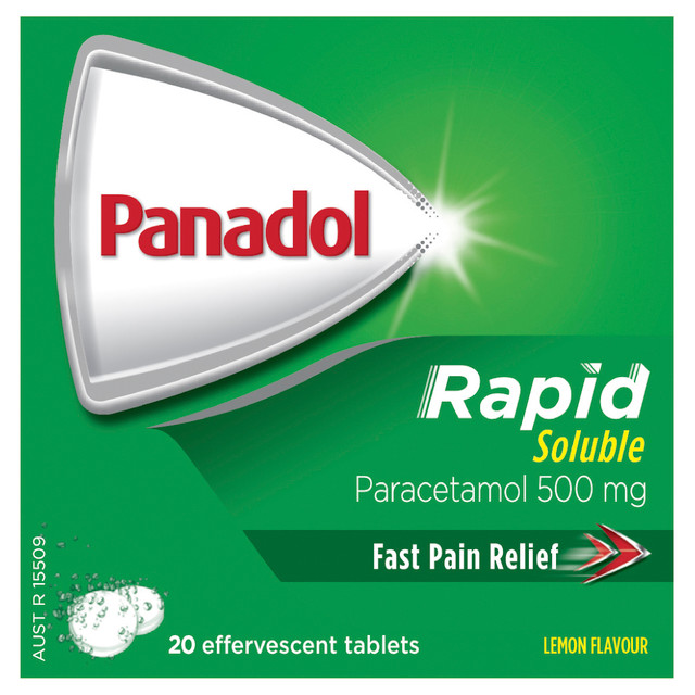 Panadol Rapid Soluble 20 effervescent tablets