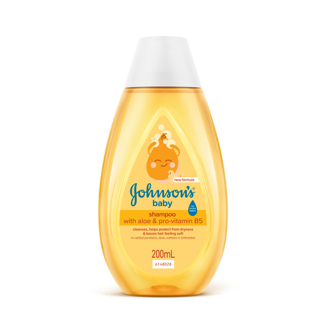 Johnson’s Baby Shampoo with Aloe & Pro-Vitamin B5 200mL – Gentle No More Tears Baby Hair Care Shampoo