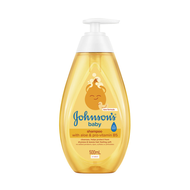 Johnson’s Baby Shampoo with Aloe & Pro-Vitamin B5 500mL – Gentle No More Tears Baby Hair Care Shampoo
