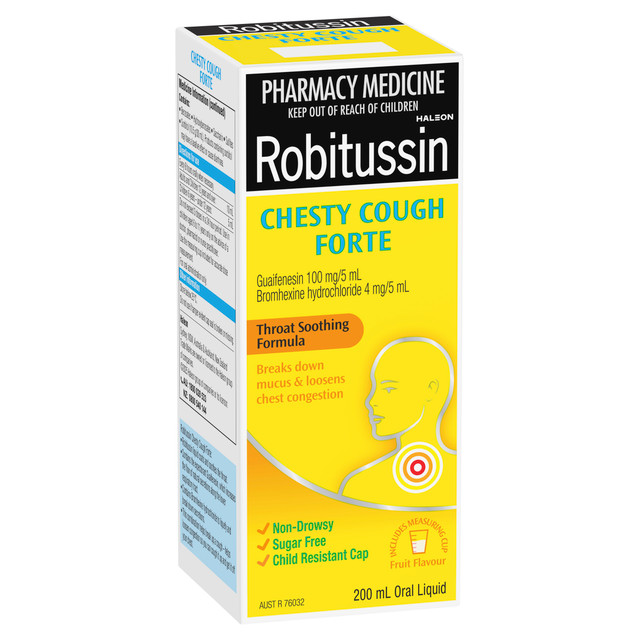 Robitussin Chesty Cough Forte 200mL Robitussin Chesty Cough Forte 200mL