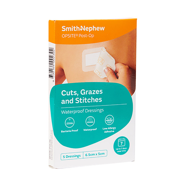 OPSITE Post-Op 6.5CM X 5CM (5 Pack) OPSITE Post-Op 6.5CM X 5CM (5 Pack)