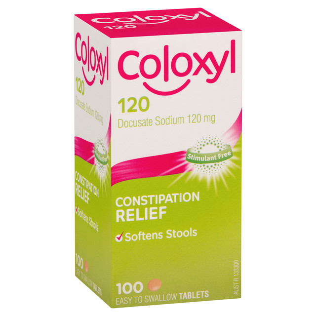 Coloxyl Stool Softener 120mg 100 tablets Coloxyl Stool Softener 120mg 100 tablets