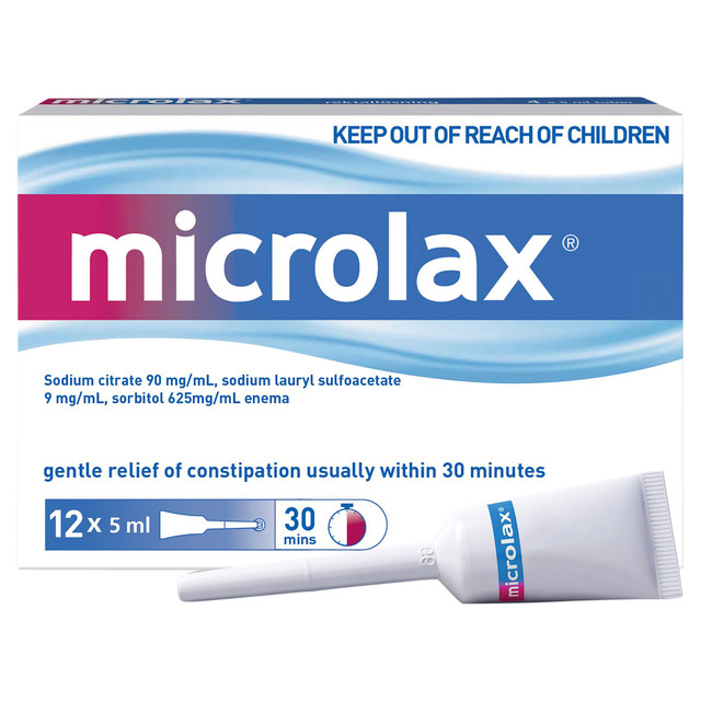 MICROLAX Enema 5mL 12 Pack MICROLAX Enema 5mL 12 Pack