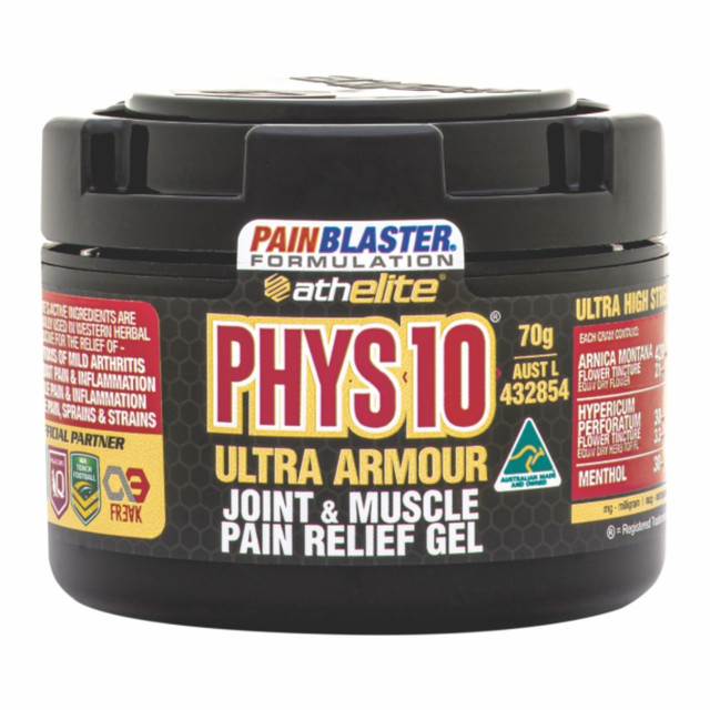 ATHELITE PHYS10 JOINT AND MUSCLE PAIN RELIEF GEL 70G ATHELITE PHYS10 JOINT AND MUSCLE PAIN RELIEF GEL 70G