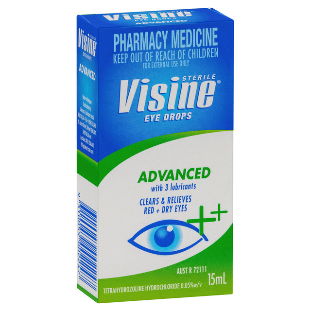 Visine Advanced Eye Drops 15mL