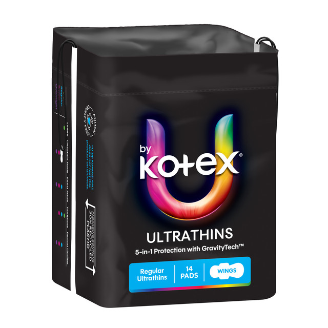 U by Kotex Ultrathin Pads Regular with Wings 14 Pack