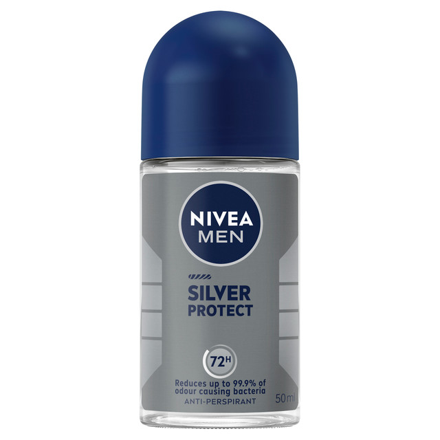 NIVEA MEN Silver Protect Anti-Perspirant Roll-On 50ml NIVEA MEN Silver Protect Anti-Perspirant Roll-On 50ml