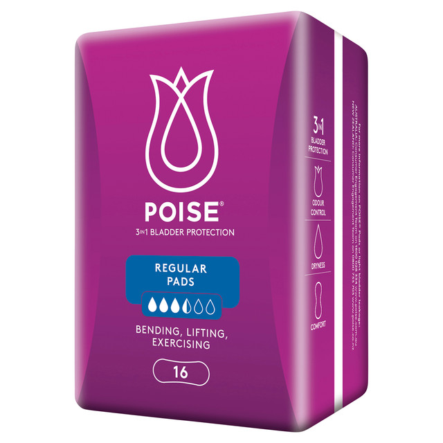 Poise Pads For Bladder Leaks Regular 16 Pack Poise Pads For Bladder Leaks Regular 16 Pack