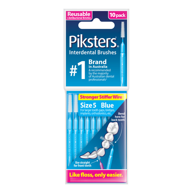 Piksters Interdental Brushes Blue Size 5 10pk
