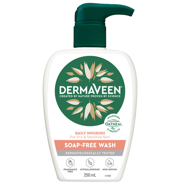 DermaVeen Daily Nourish Soap-Free Wash 250mL