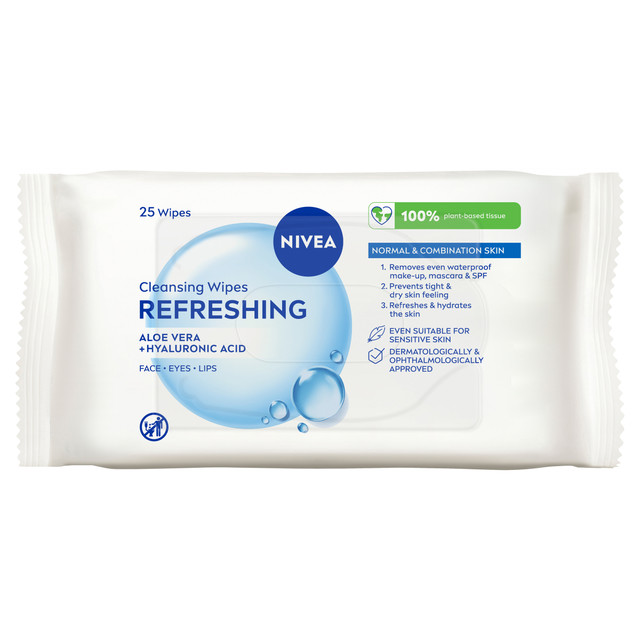 NIVEA Refreshing Cleansing Wipes 25wipes