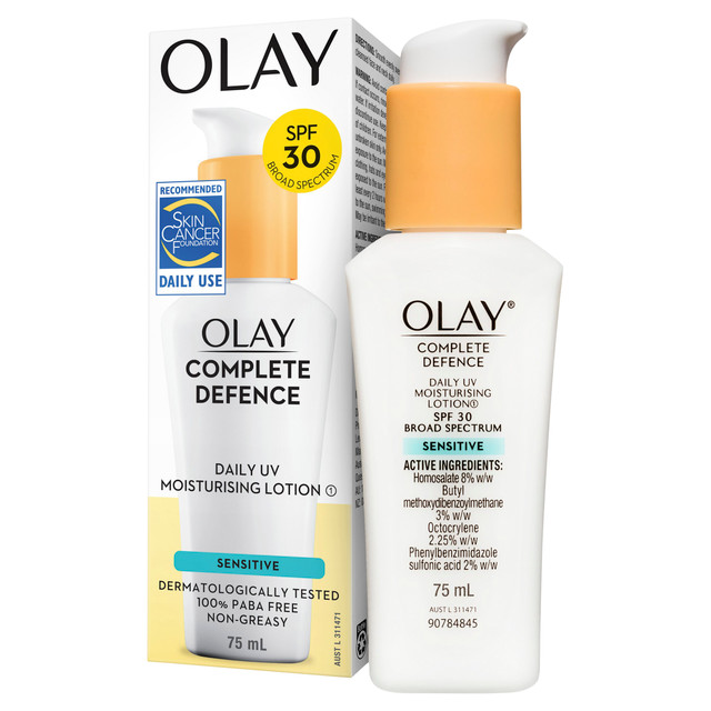 Olay® Complete Defence Daily UV Moisturising Lotion Spf 30 Sensitive 75mL