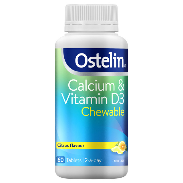 Ostelin Calcium & Vitamin D3 Chewable 60 Tablets