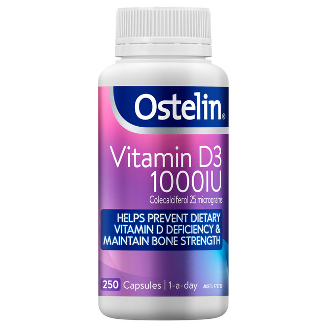 Ostelin Vitamin D3 1000IU 250 Capsules