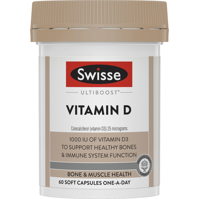 Swisse Ultiboost Vitamin D 60 Capsules Swisse Ultiboost Vitamin D 60 Capsules