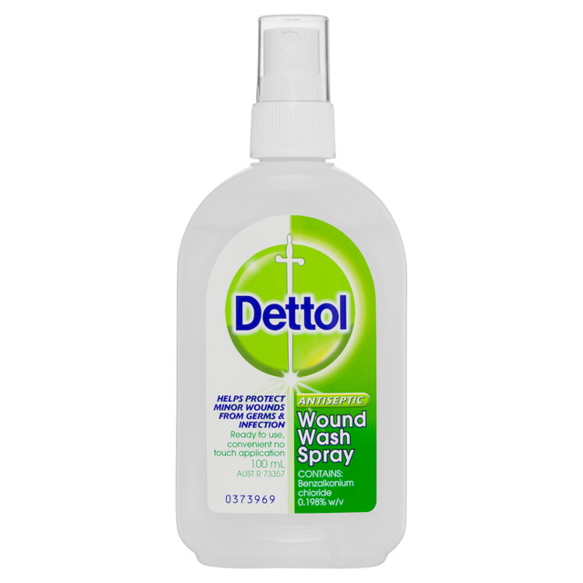 Dettol Antiseptic Disinfectant Wound Wash Spray 100mL