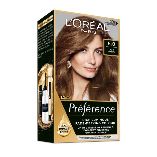 L'Oréal Paris Préférence Permanent Hair Colour - 5 Light Brown