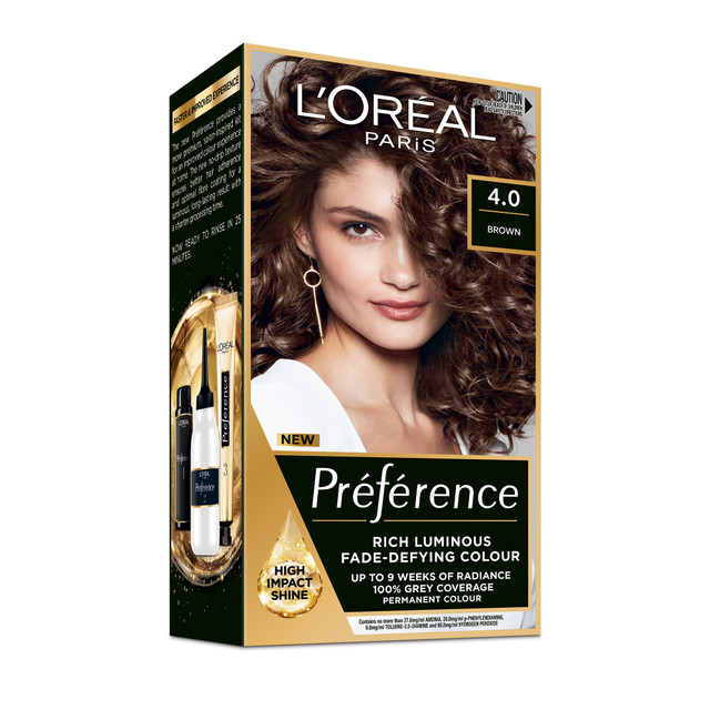 L'Oréal Paris Préférence Permanent Hair Colour - 4 Brown L'Oréal Paris Préférence Permanent Hair Colour - 4 Brown