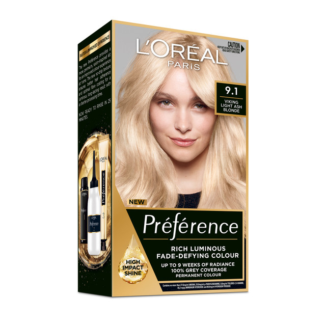 L'Oréal Paris Préférence Permanent Hair Colour - 9.1 Light Ash Blonde L'Oréal Paris Préférence Permanent Hair Colour - 9.1 Light Ash Blonde