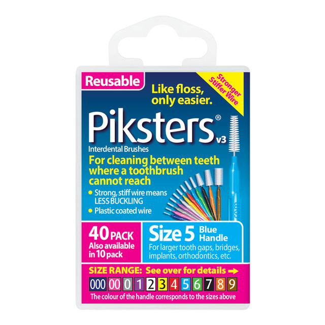 Piksters Interdental Brushes Blue Size 5 40pk