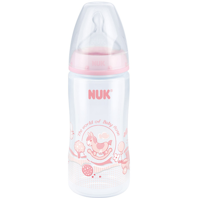 NUK Bottle Rose and Blue Pink 6-18 Months