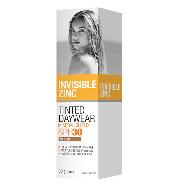 Invisible Zinc Tinted Daywear Mineral Shield SPF 30 Medium 50g