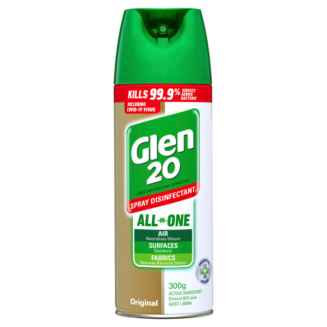 Glen 20 Spray Disinfectant All-In-One Original 300g Glen 20 Spray Disinfectant All-In-One Original 300g