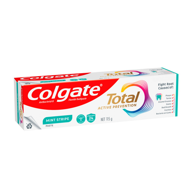 Colgate Total Active Prevention Toothpaste Mint Stripe 115g