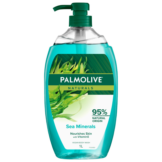 Palmolive Naturals Body Wash, 1L, Sea Minerals with Seaweed and Sea Salt, No Parabens Palmolive Naturals Body Wash, 1L, Sea Minerals with Seaweed and Sea Salt, No Parabens