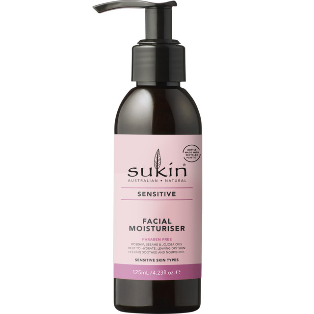 SUKIN SENSITIVE FACIAL MOISTURISER 125ML