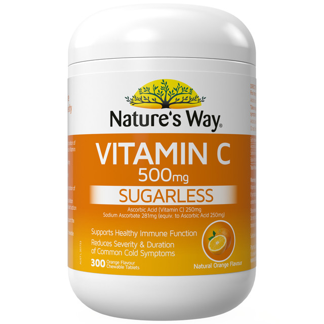 Nature's Way Sugarless Vitamin C 500mg 300s