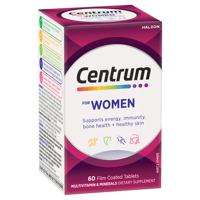 Centrum For Women 60 Film Coated Tablets Centrum For Women 60 Film Coated Tablets