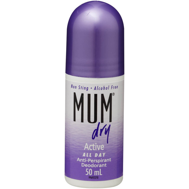 Mum Dry Active Anti Perspirant Roll On 50ml