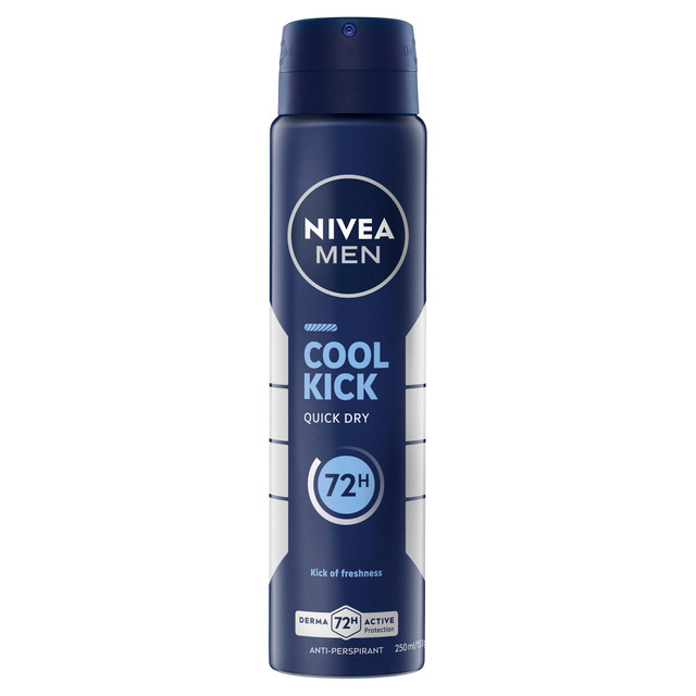 NIVEA MEN Cool Kick Anti-Perspirant Aerosol 250ml NIVEA MEN Cool Kick Anti-Perspirant Aerosol 250ml