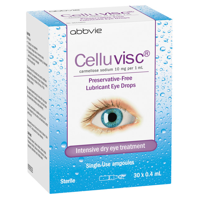 Celluvisc® Lubricant Eye Drops 30 x 0.4 mL Celluvisc® Lubricant Eye Drops 30 x 0.4 mL