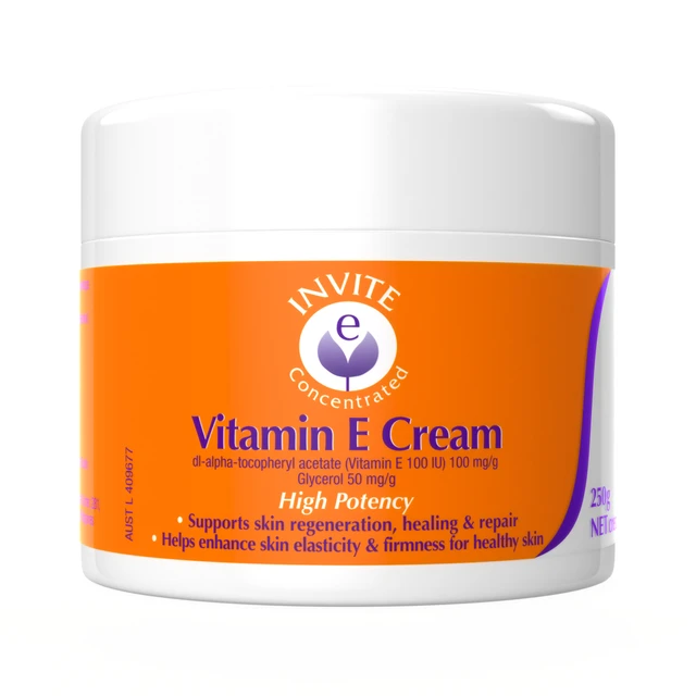 Invite E Concentrated Vitamin E Cream 250g Jar