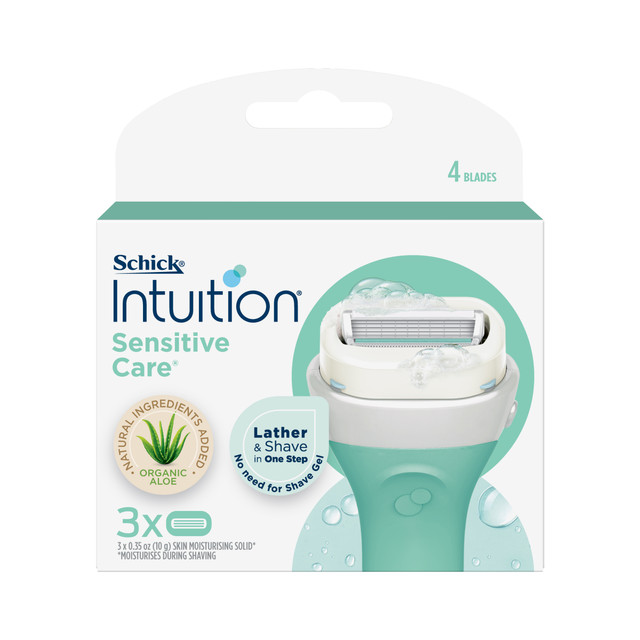 Schick Intuition Sensitive Care Blade Refills 3pk